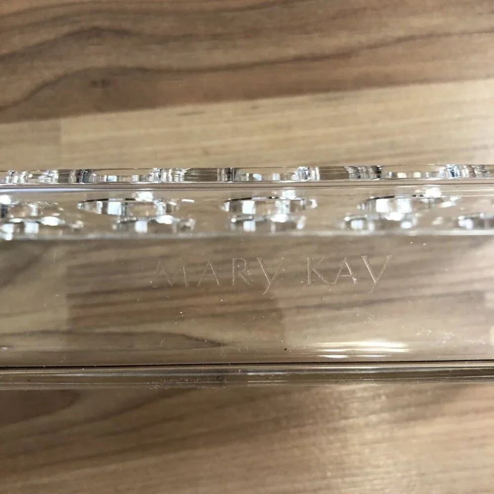 Mary Kay Lipstick Holder Clear Acrylic 10 Holes In Box